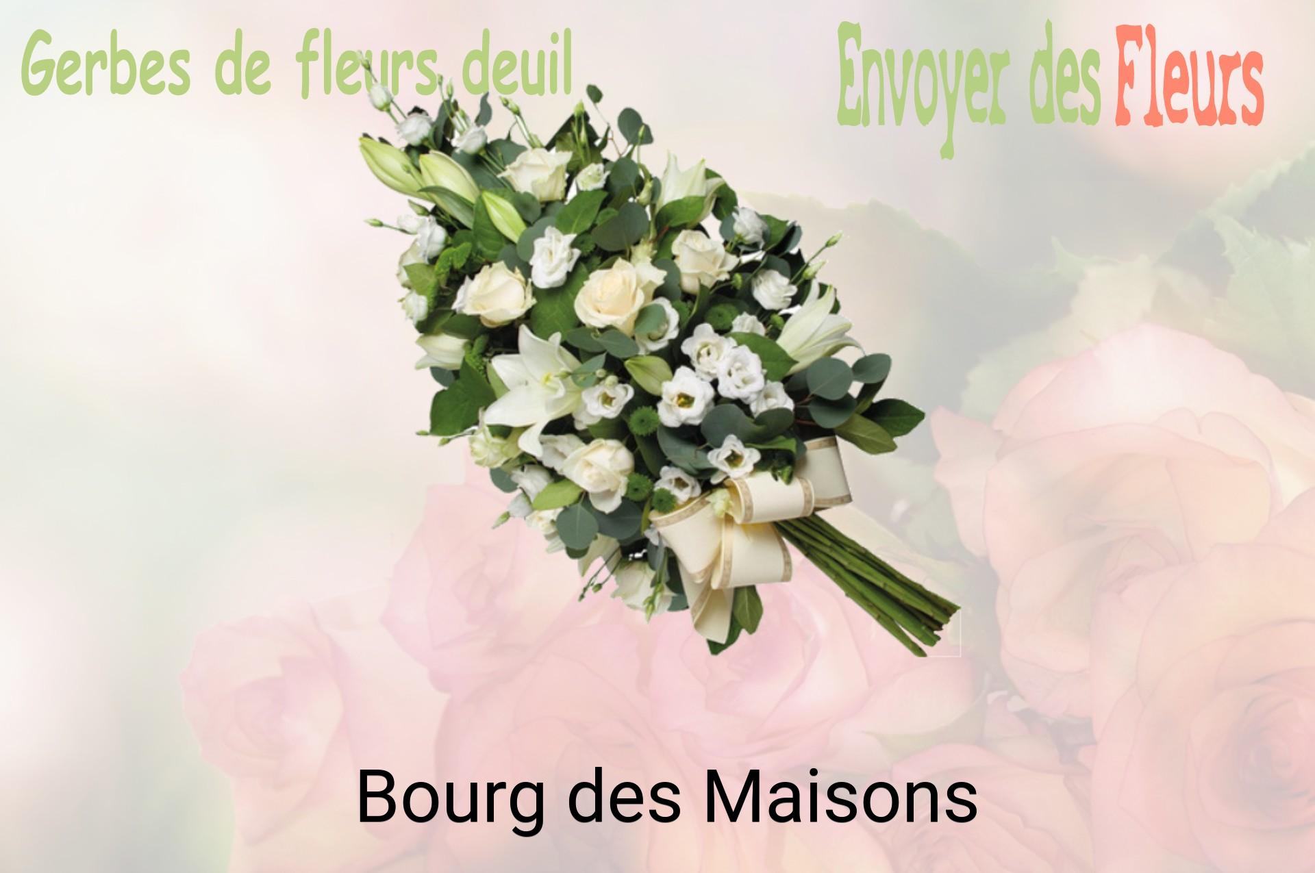 Gerbe de fleurs de deuil livrée à Bourg-des-Maisons